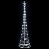 vidaXL LED Kerstboom Koudwit 250 cm - 68% Korting