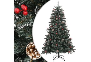 VidaXL Kunstkerstboom 120 cm PVC Groen - 55% Korting!