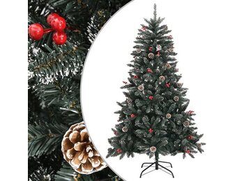 VidaXL Kunstkerstboom 120 cm PVC Groen - 55% Korting!