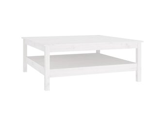 vidaXL Salontafel Grenenhout Wit 100x100cm - Nu 66% Korting!