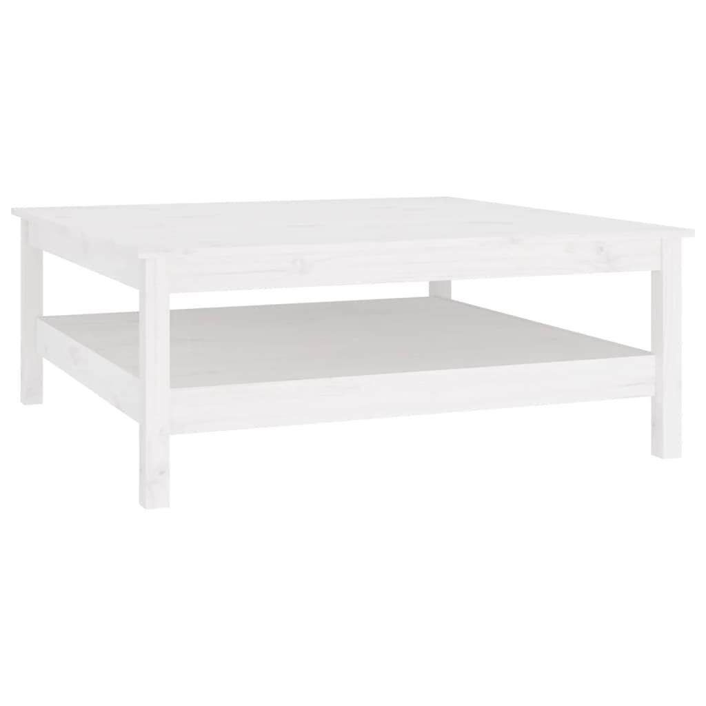 vidaXL Salontafel Grenenhout Wit 100x100cm - Nu 66% Korting!