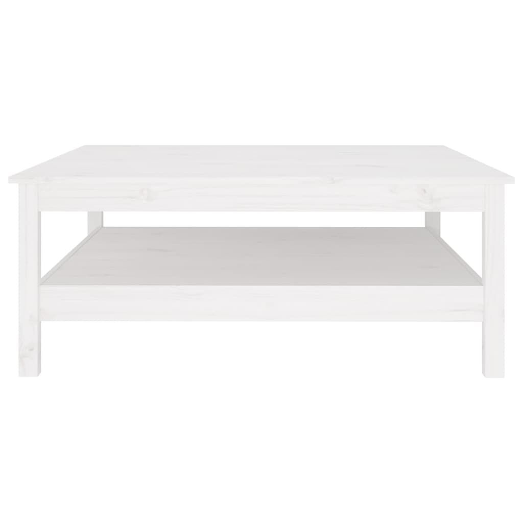 vidaXL Salontafel Grenenhout Wit 100x100cm - Nu 66% Korting!