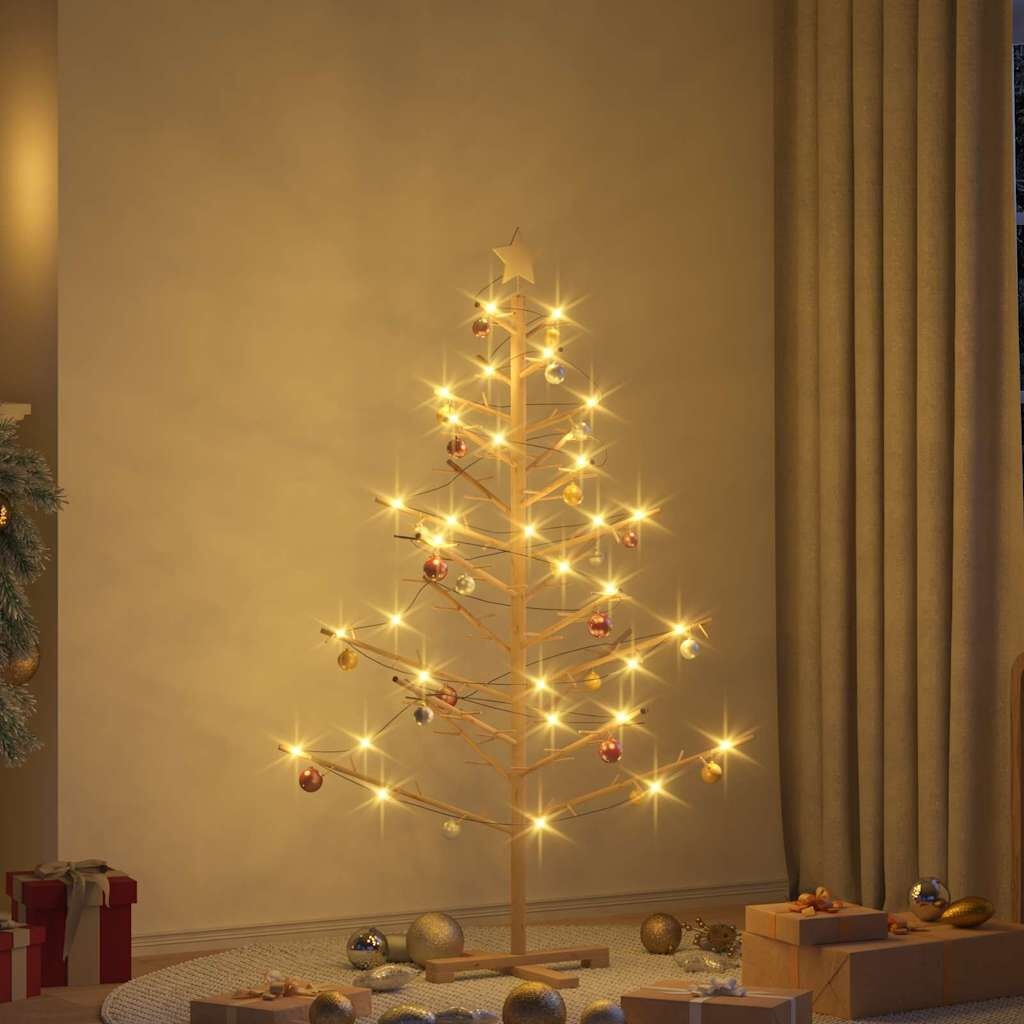 Houten Kerstboom Naturel 150cm - 55% Korting!