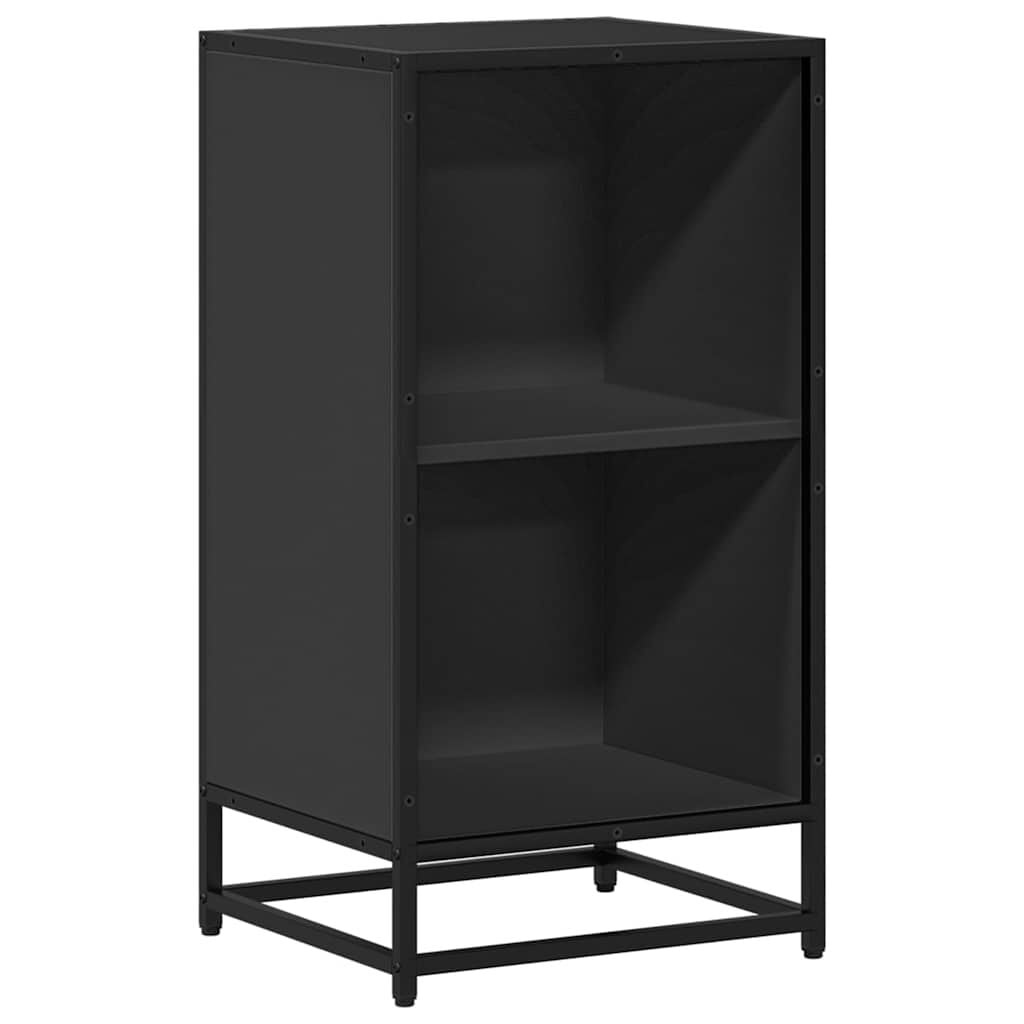 Zwarte Boekenkast 40x35x76cm - Bewerkt Hout & Metaal (84% Korting)