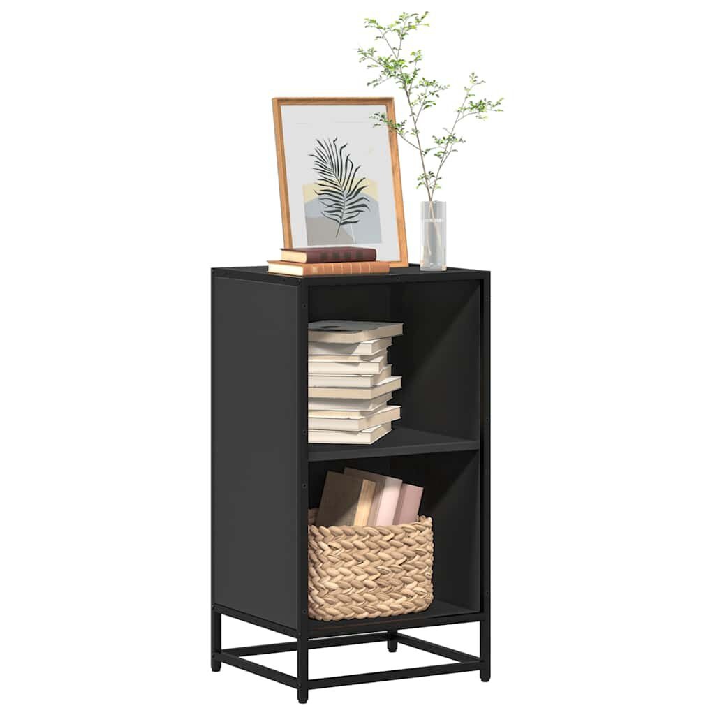 Zwarte Boekenkast 40x35x76cm - Bewerkt Hout & Metaal (84% Korting)