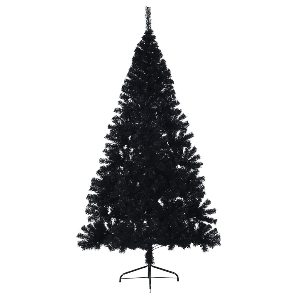 VidaXL Halve Kunstkerstboom Zwart 210 cm - 64% Korting