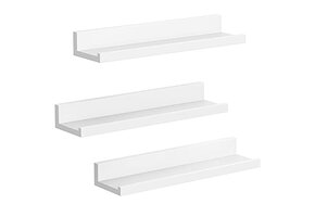 Wandplank Set (3 stuks) Mat Wit - 50% Korting!