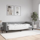 vidaXL Slaapbank Lichtgrijs (90x200cm) - 61% Korting!