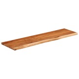 Acaciahouten Wandschap met Natuurlijke Rand - 60% Korting!