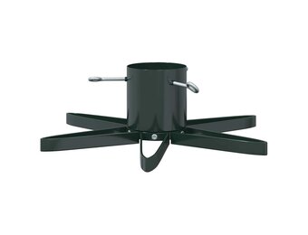 82% Korting: VidaXL Kerstboomstandaard Groen Staal 49x49x15,5cm