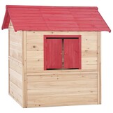 vidaXL Kinderspeelhuis Vurenhout Rood - 61% Korting!