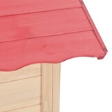 vidaXL Kinderspeelhuis Vurenhout Rood - 61% Korting!