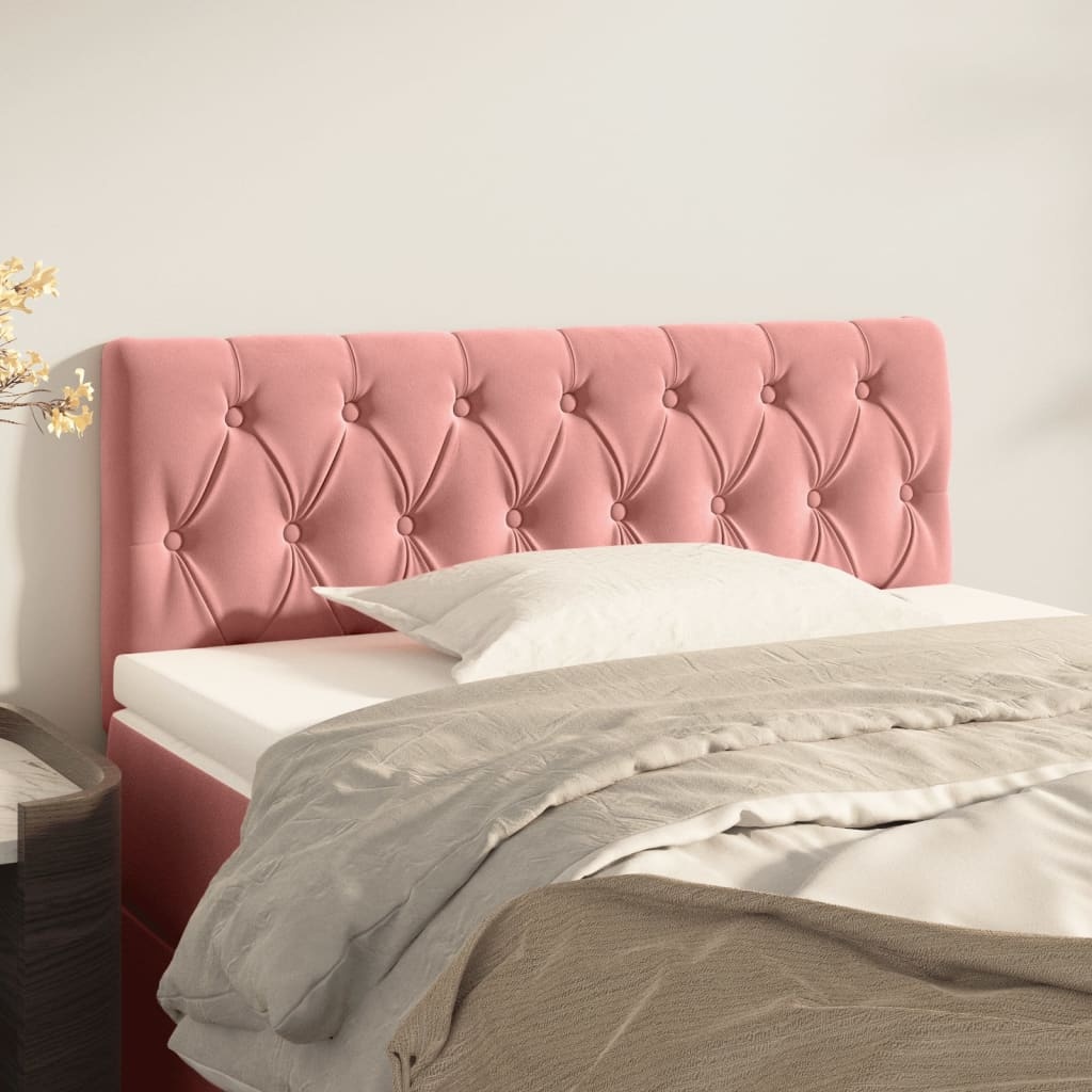 Hoofdbord Fluweel Roze 90x7x78/88 cm - 71% Korting!