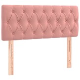 Hoofdbord Fluweel Roze 90x7x78/88 cm - 71% Korting!