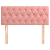 Hoofdbord Fluweel Roze 90x7x78/88 cm - 71% Korting!