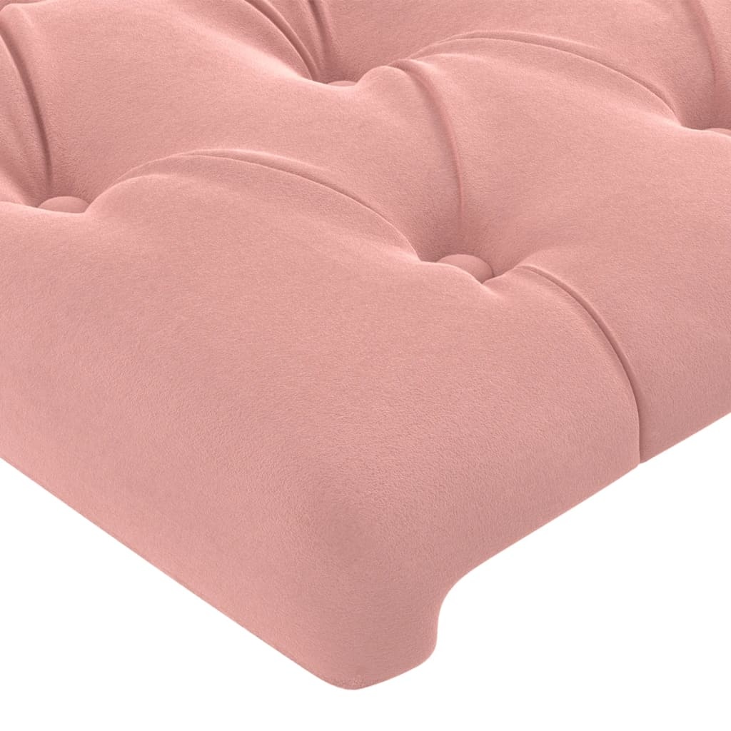 Hoofdbord Fluweel Roze 90x7x78/88 cm - 71% Korting!