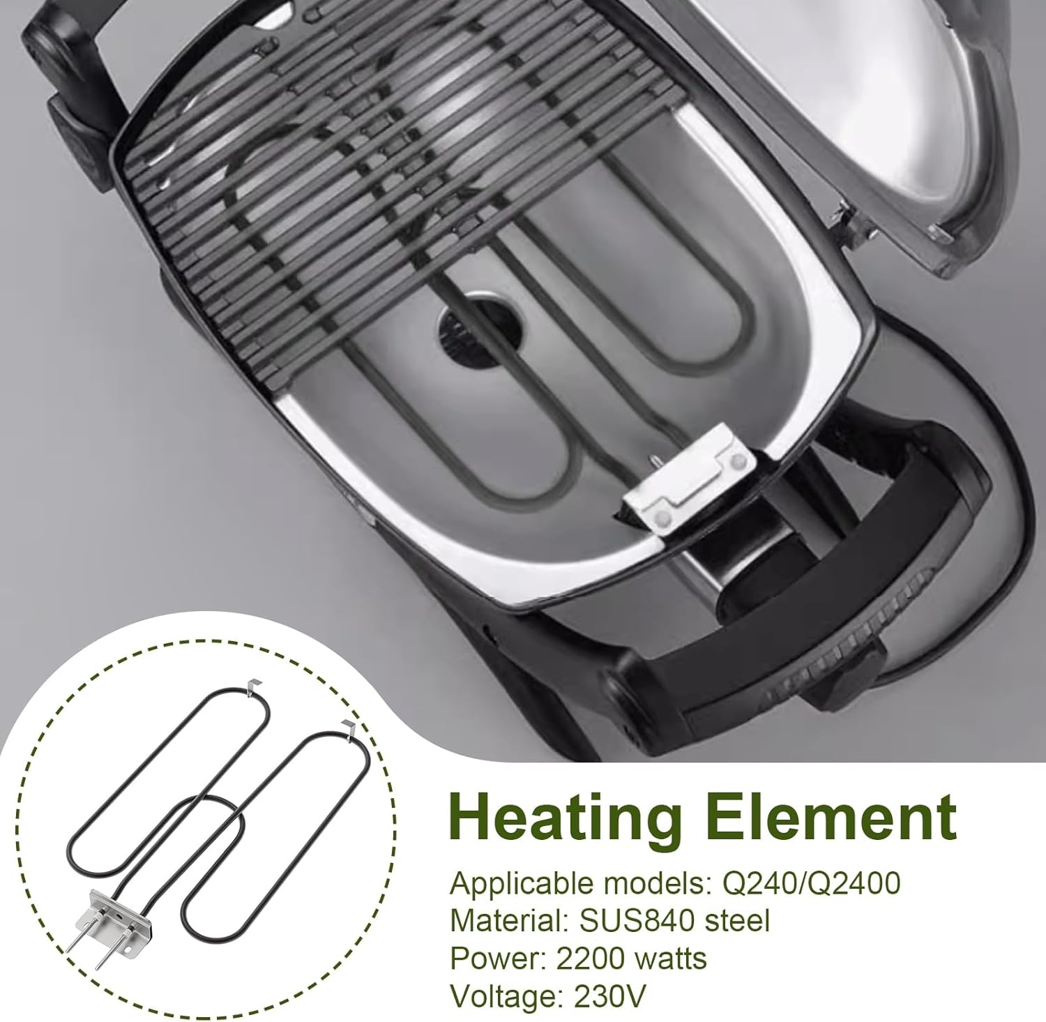 Elektrische Grill Verwarmingselement Q240/Q2400 - 58% Korting