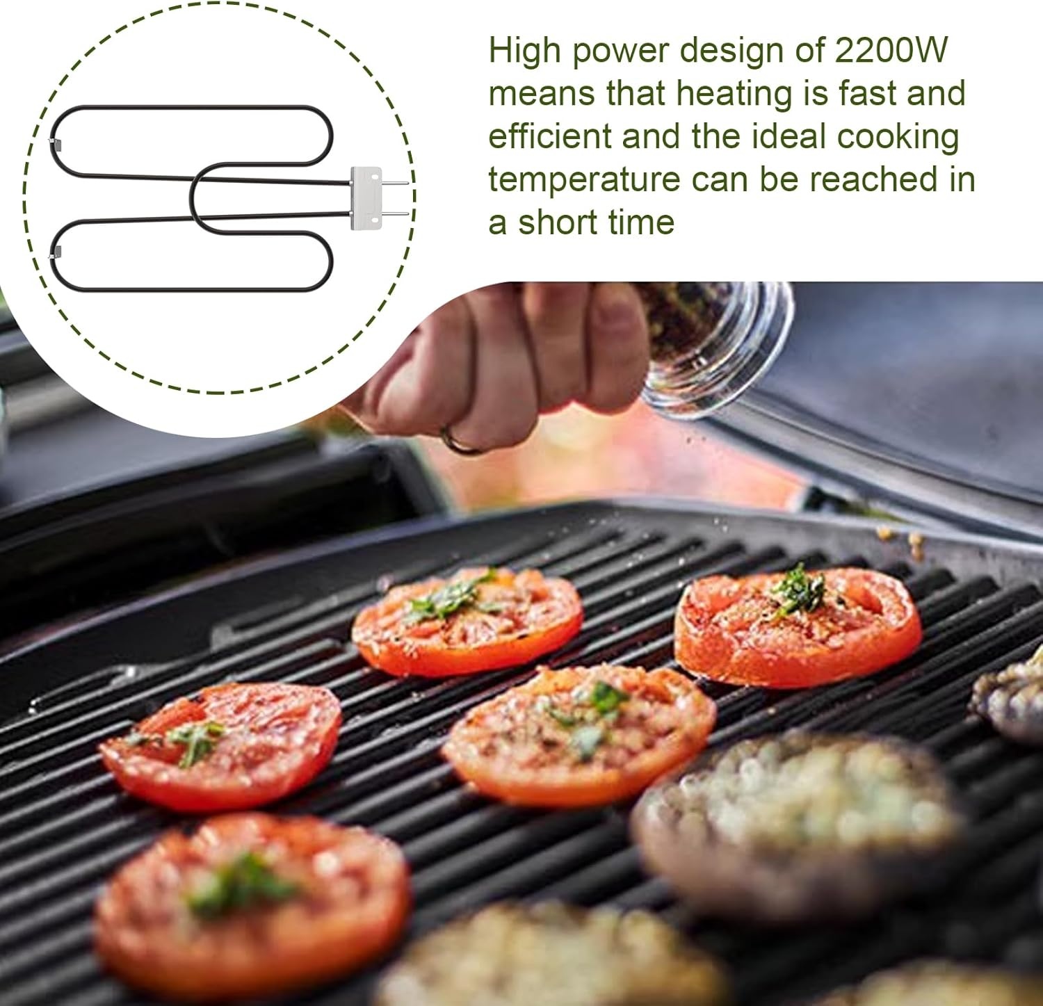 Elektrische Grill Verwarmingselement Q240/Q2400 - 58% Korting