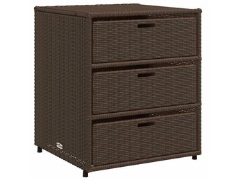 vidaXL Tuinkast - 55x59x69 cm, Poly Rattan Bruin (41% Korting!)