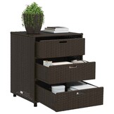 vidaXL Tuinkast - 55x59x69 cm, Poly Rattan Bruin (41% Korting!)
