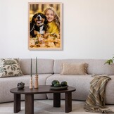 Fotolijst Hout Naturel 50x70 cm met Passe-partout & Plexiglas - 69% Korting