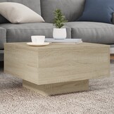 vidaXL Salontafel 55x55x31 cm Bewerkt Hout 65% Korting
