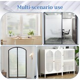 Raamfolie privacy decoratief glinsterend zelfklevend statisch met streepdesign 75% inkijkbescherming 115x200 cm