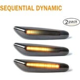 2x Dynamische LED Zijmarkering Oranje - 65% Korting