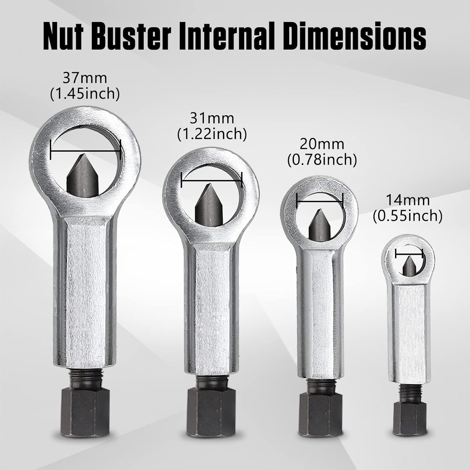 Moerensplijter 9-27 mm - 4-delige set zwaar gereedschap