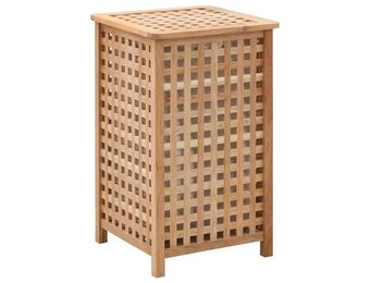 vidaXL Wasmand 39x39x65 cm massief walnotenhout