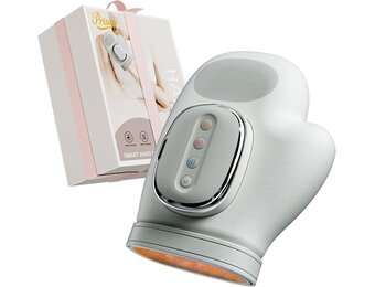 Draadloze Handmassager met warmtefunctie, 3 standen & 5 intensiteitsniveaus voor stijve handen