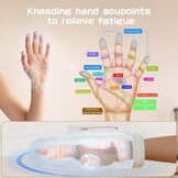Draadloze Handmassager met warmtefunctie, 3 standen & 5 intensiteitsniveaus voor stijve handen