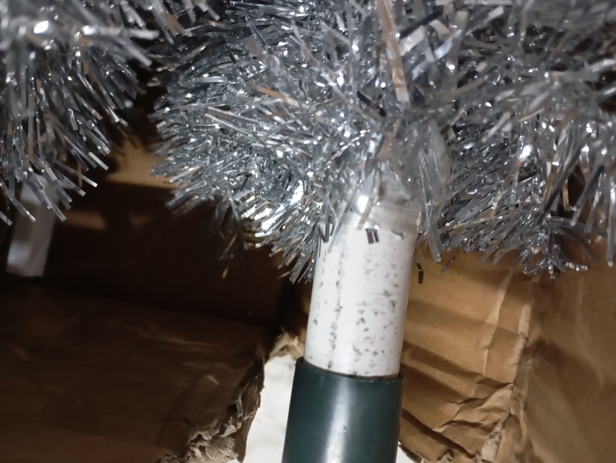 VidaXL Halve Kerstboom Zilver 210cm - 67% Korting