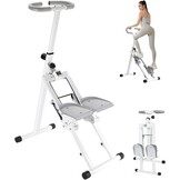 Fitnessapparaat Multifunctioneel Aerobic & Klimmen voor Thuis Wit Staal/Kunststof 48x30x10 cm