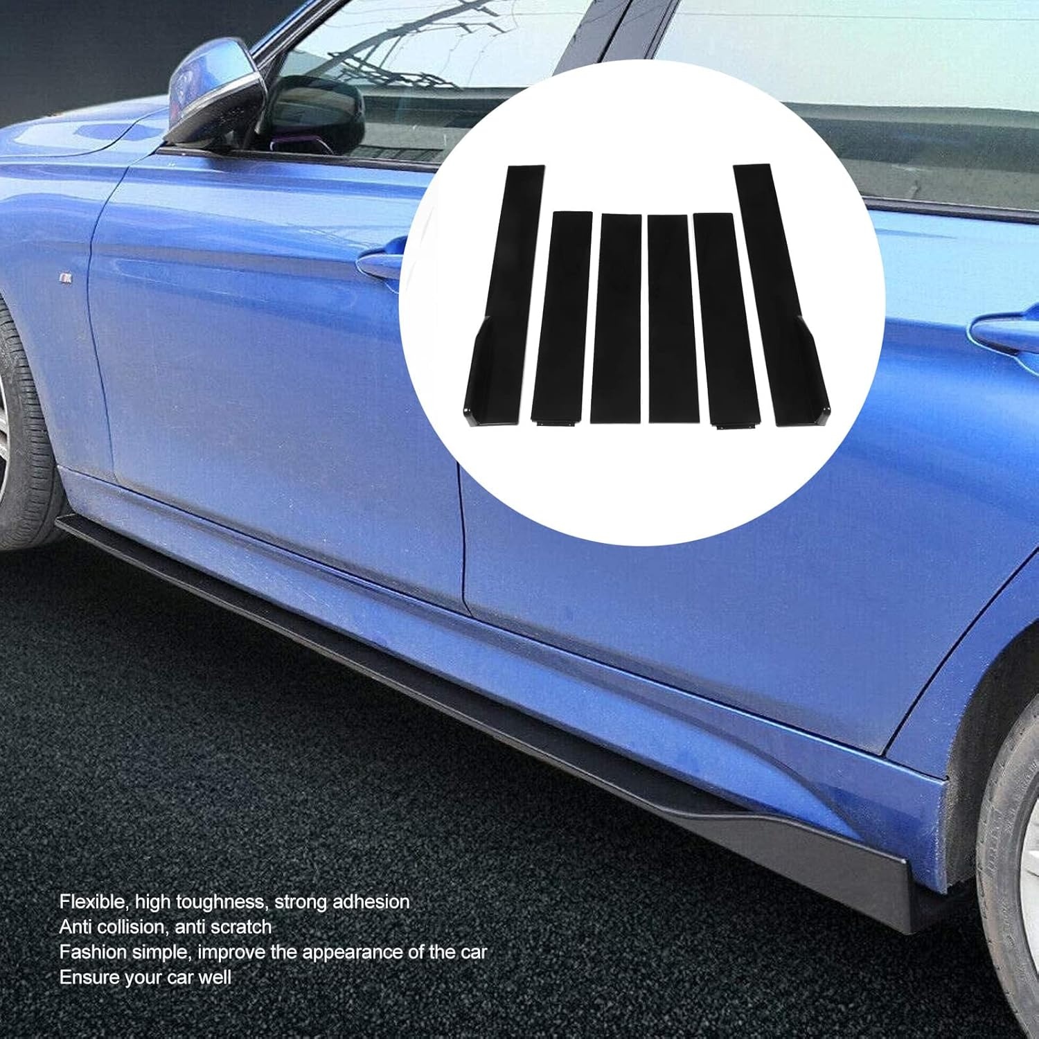 Universele Zijschorten Auto - Zwart ABS - 64% Korting