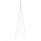 Kerstboom Vlaggenmast met 310 LED's - 300 cm Koudwit