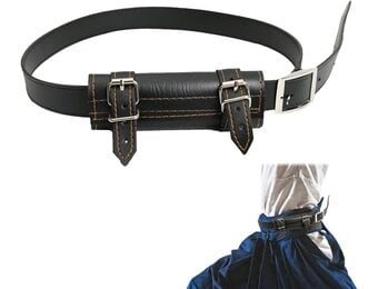 Katana Zwaardhouder Zwart Leer Robuuste Verstelbare Riem voor Cosplay, Samoerai & Re-enactment