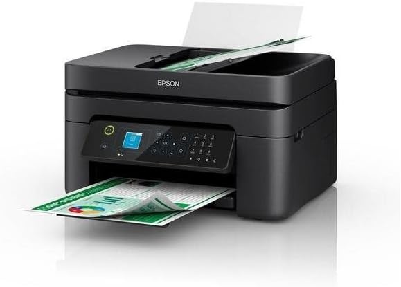 Multifunctionele Inkjetprinter A4 Zwart met Scannen, Kopiëren, Faxen, ADF, WiFi, Duplex, Ethernet, NFC, enkele cartridges