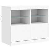 Dressoir met LED-verlichting (81x37x67 cm) Wit - 81% Korting