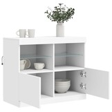 Dressoir met LED-verlichting (81x37x67 cm) Wit - 81% Korting