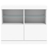 Dressoir met LED-verlichting (81x37x67 cm) Wit - 81% Korting