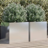 vidaXL Roestvrij Staal Plantenbakken (2 st) - 76% Korting!