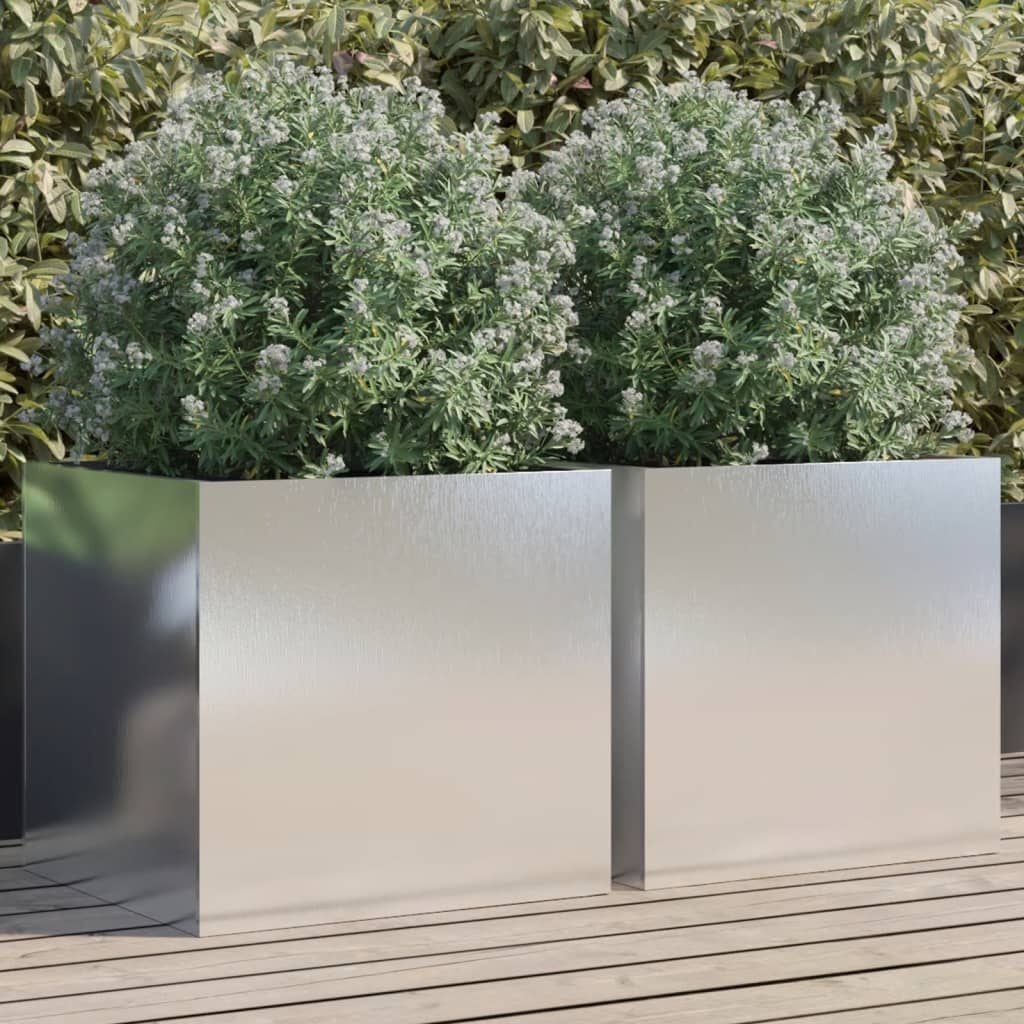 vidaXL Roestvrij Staal Plantenbakken (2 st) - 76% Korting!