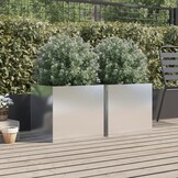 vidaXL Roestvrij Staal Plantenbakken (2 st) - 76% Korting!