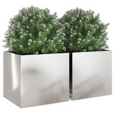 vidaXL Roestvrij Staal Plantenbakken (2 st) - 76% Korting!