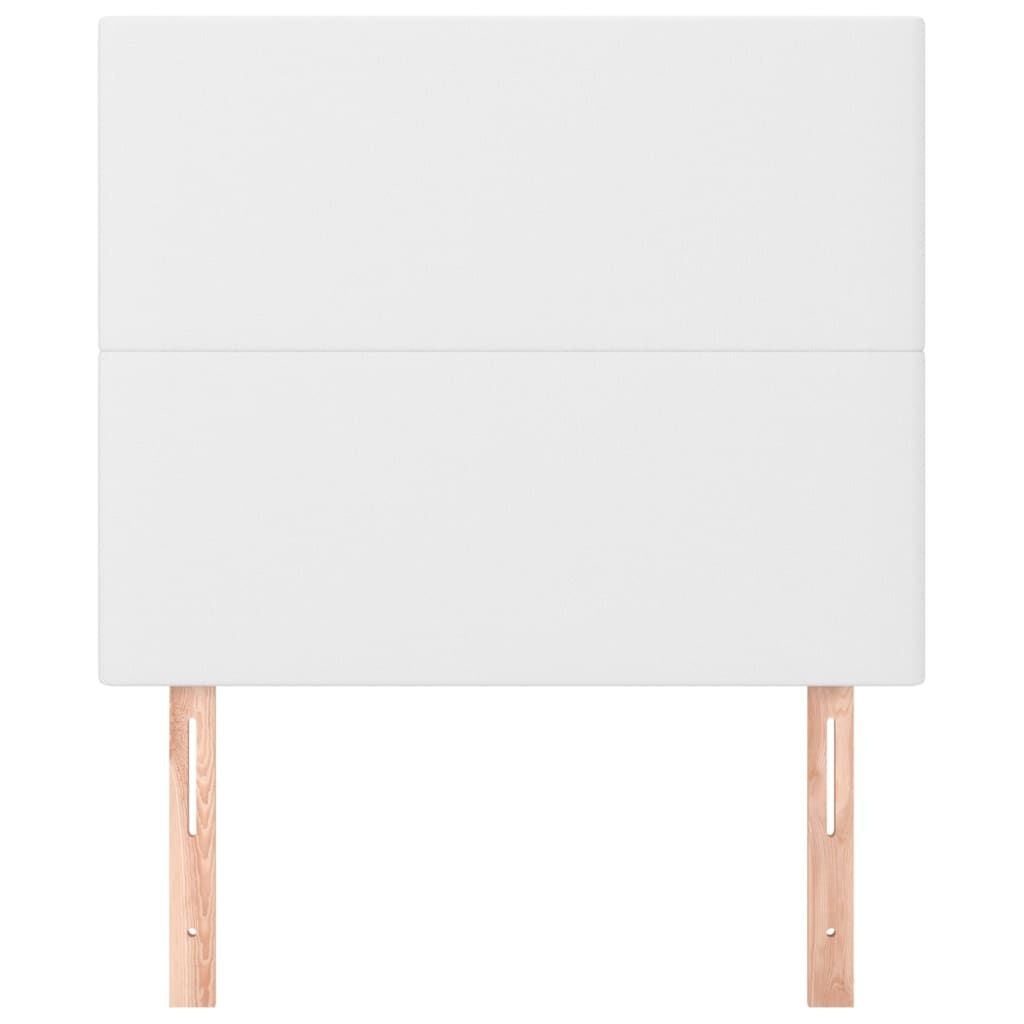vidaXL Hoofdborden 2 st 80x5x78/88 cm kunstleer wit