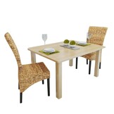 Set van 2 Eetkamerstoelen: Abaca & Mangohout - 68% Korting!