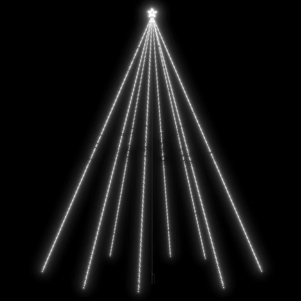 VidaXL LED Kerstboom 8m Koud Wit - 69% Korting!