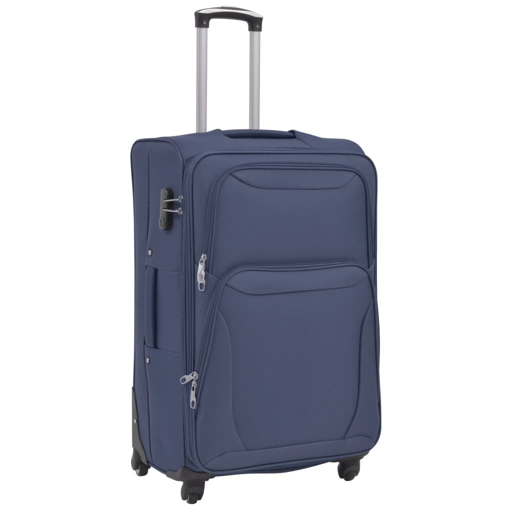 vidaXL Trolleyset Marineblauw 3-delig (61% Korting)