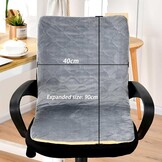 Verwarmd Zitkussen 40x90cm met Rugleuning - 8 Modi - 70% Korting